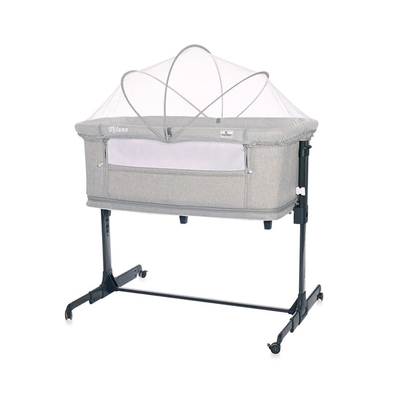 لوريلي سرير اطفال ميلانو 2 في 1 بعجلات - رصاصي - 1008044 - Image 2